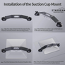 STARBEAM Starlink Mini 2 Suction Cup Mount for Vehicle Sunroof or Window
