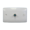 Single F Type Wallplate