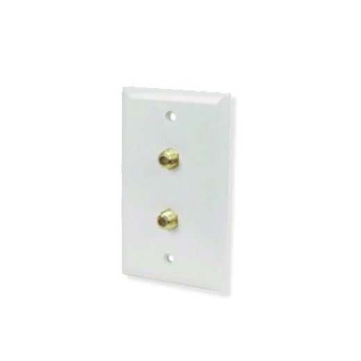 Twin F Type Wallplate